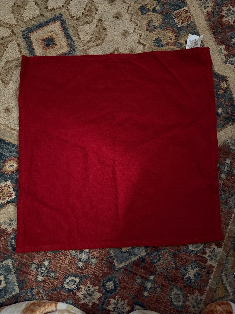 Pottery Barn Solid Red Dinner Napkins